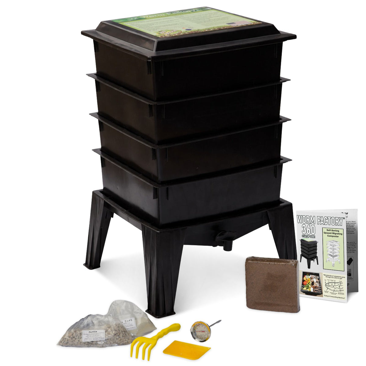 Worm Factory 360 4 Tray Unit with accessories