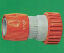 4456 Quick Connector w/ Stop & hose grip 3/4"